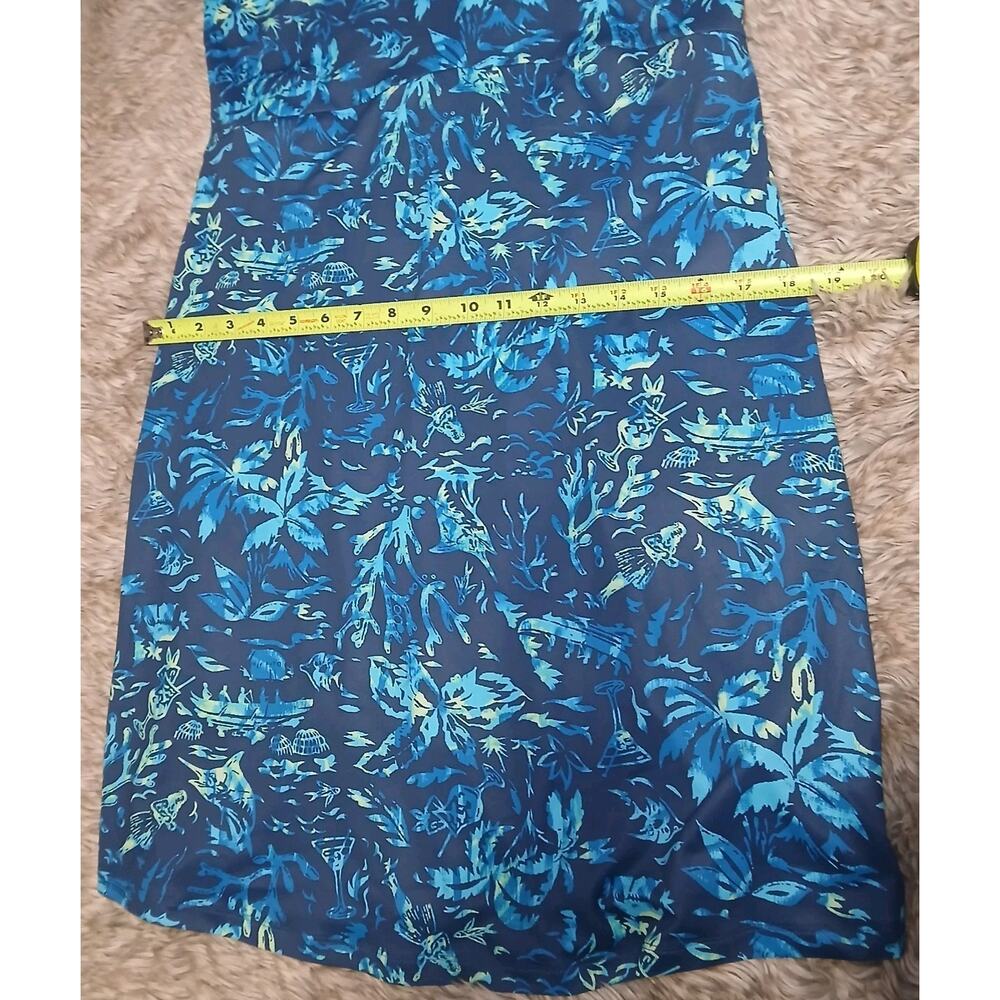 Columbia Active Freezer III Women’s Dress Large Blue Tropical Print Activewear - Picture 4 of 8